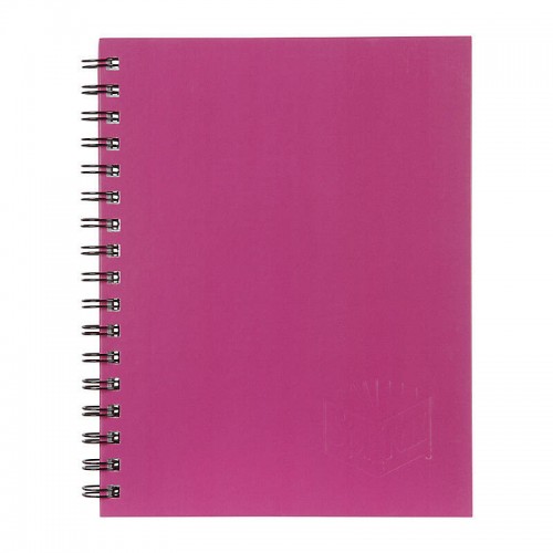 Spirax 511 Hard Cover Notebook Pink Side Opening - Pack of 5