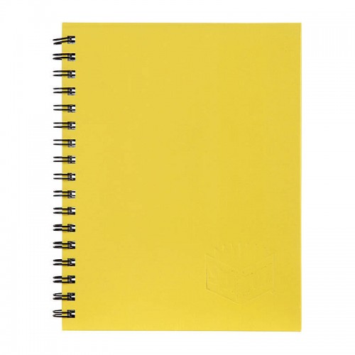 Spirax 511 Hard Cover Notebook Yellow Side Opening - Pack of 5