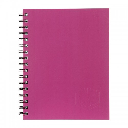 Spirax 512 Hard Cover Notebook A4 200 Page Pink - Pack of 5