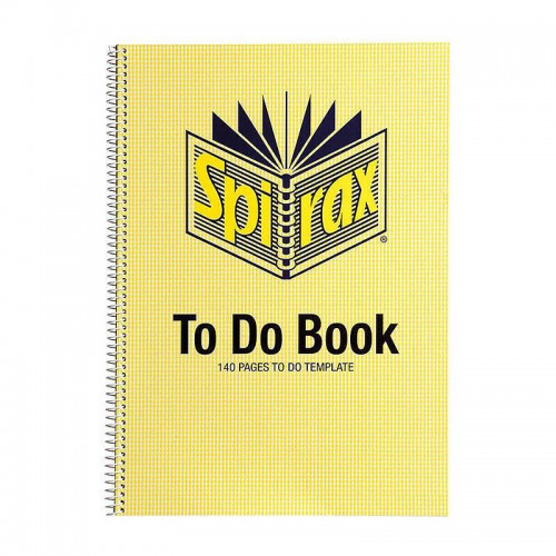 Spirax 706 To Do Book A4 140 Pages - Pack of 5