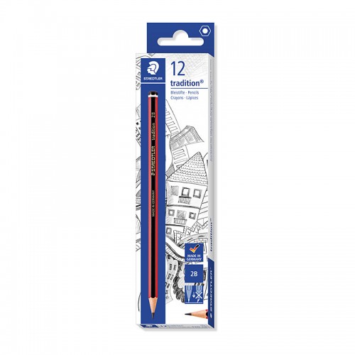 Staedtler Traditional 110-2B Pencils - Pack of 12