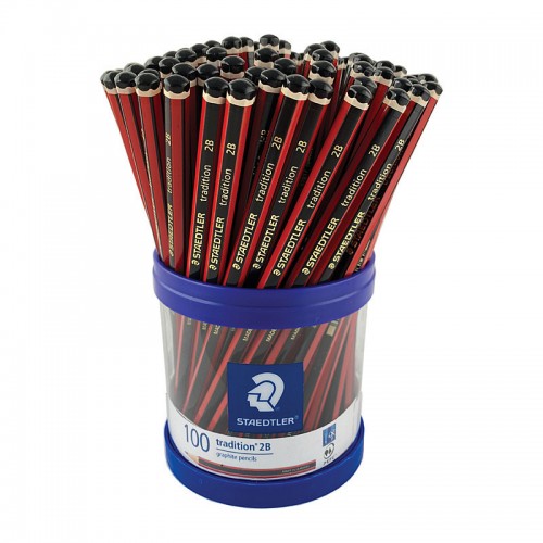 Staedtler Traditional 110-2B Pencils - Cup of 100