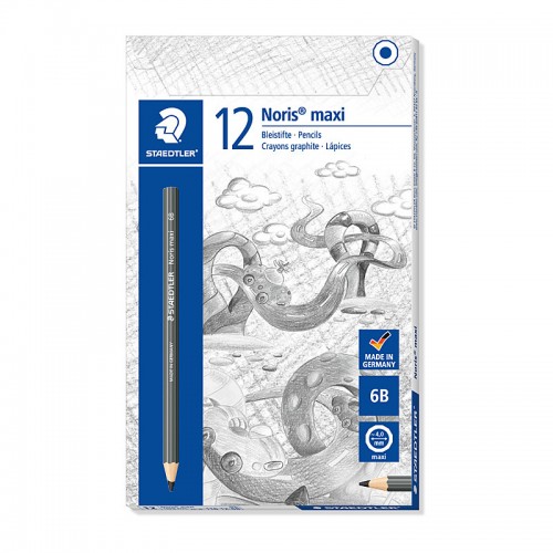 Staedtler Noris Maxi Learner Graphite 6B Pencils - Box of 12