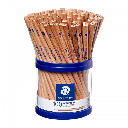 Staedtler Natural 2B Pencils - Cup of 100