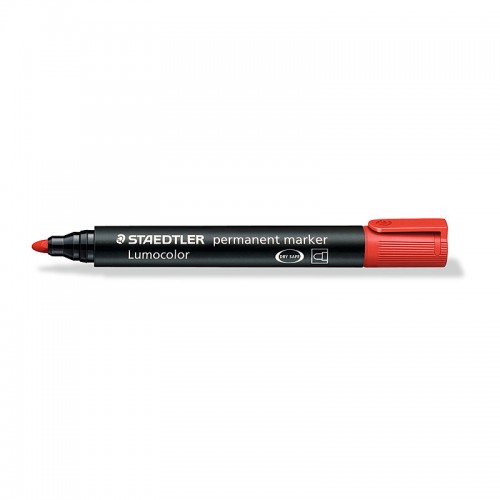 Staedtler Permanent Markers 352 Bullet Tip - Red - Box of 10