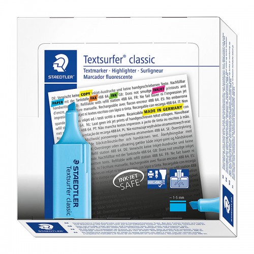 Staedtler Highlighter Textsurfer Blue - Pack of 10