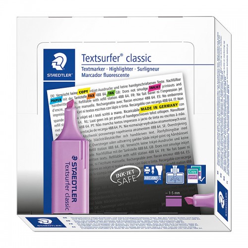 Staedtler Highlighter Textsurfer Violet - Pack of 10