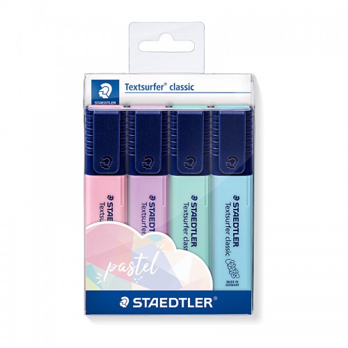 Staedtler Highlighter Textsurfer Pastel - Pack of 4