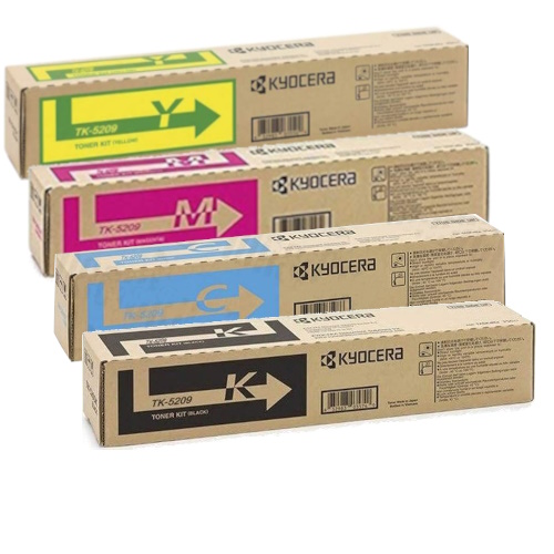 4 Pack Kyocera TK-5209 Genuine Toner Cartridges