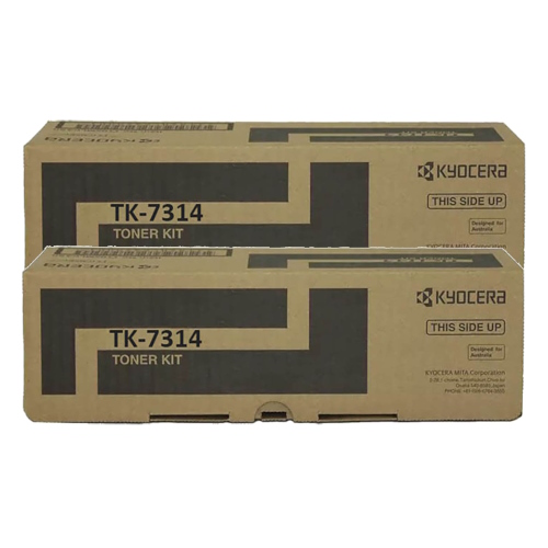 2 Pack Kyocera TK-7314 Genuine Toner Cartridges