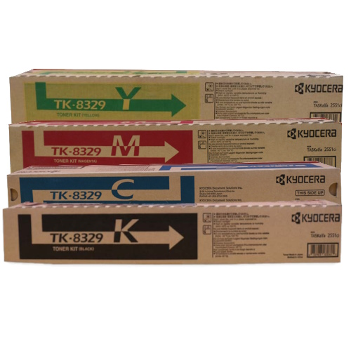 8 Pack Kyocera TK-8339 Genuine Toner Cartridges