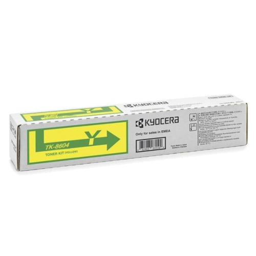 Kyocera TK-8604Y Yellow Genuine Toner Cartridge