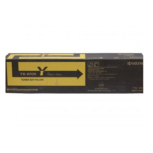 Kyocera TK-8709Y Yellow Genuine Toner Cartridge