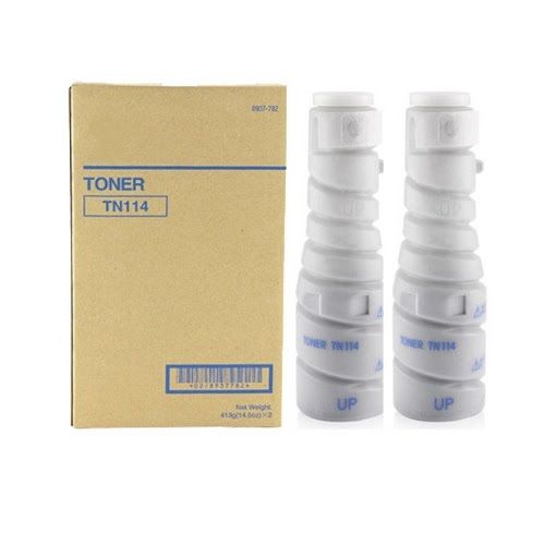 2 Pack Konica Minolta TN114 Genuine Toner Cartridge Value Pack