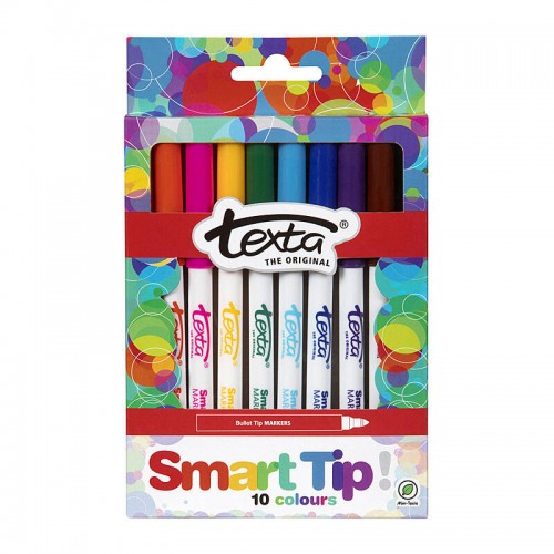 Texta Smart Tip Colouring Marker - Pack of 10