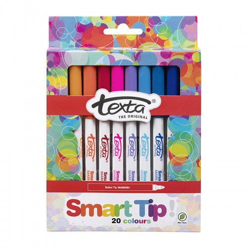 Texta Smart Tip Colouring Marker - Pack of 20