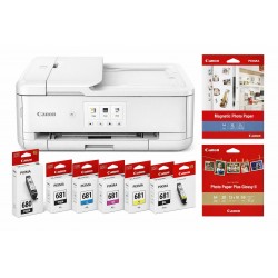 13 Pack Canon PIXMA TS9565a Multifunction Colour InkJet Wireless Printer + Duplex Inks & Paper Value Pack