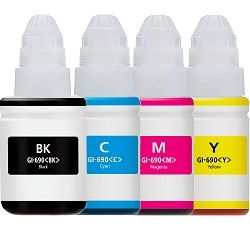 5 Pack Canon Compatible GI-690 Ink Bottles