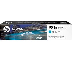 HP 981X Cyan High Yield Genuine Ink Cartridge (L0R09A)