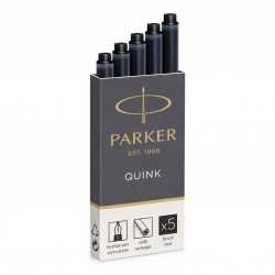 Parker Fountain Pen Refill Black - Pack of 5