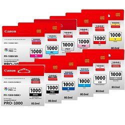 12 Pack Canon PFI-1000 Genuine Ink Cartridges