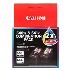 2 Pack Canon PG-640XL/CL-641XL Genuine Ink Cartridges