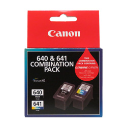 2 Pack Canon PG-640/CL-641 Genuine Ink Cartridges