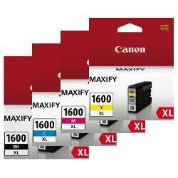 4 Pack Canon PGI-1600XL Genuine Ink Cartridges
