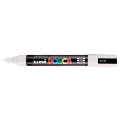POSCA PC-5M Paint Marker Medium Bullet Tip - White