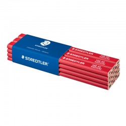Staedtler Carpenter Pencils 2H - Red - Pack of 12