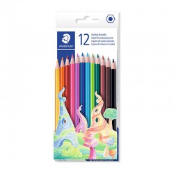 Staedtler Hexagonal Coloured Pencils - Box of 12 - Assorted Colours