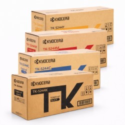 4 Pack Kyocera TK-5244 Genuine Toner Cartridges