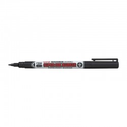 uni Super Ink Permanent Markers PNA-125 - Black - Box of 12